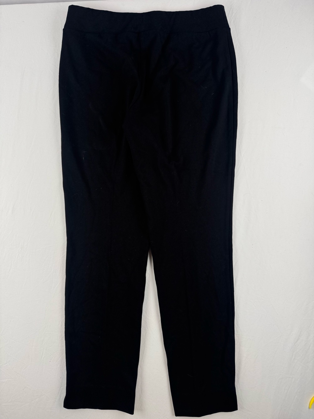 Susan Graver Black Pull-On Straight Leg Leggings - Picture 3 of 7